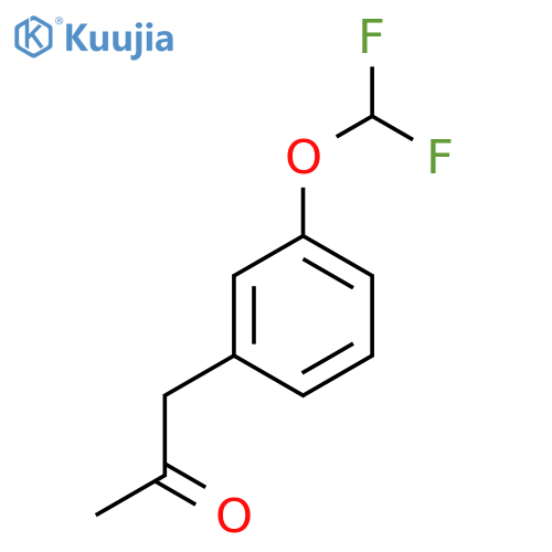 1-3-(difluoromethoxy)phenylpropan-2-one structure
