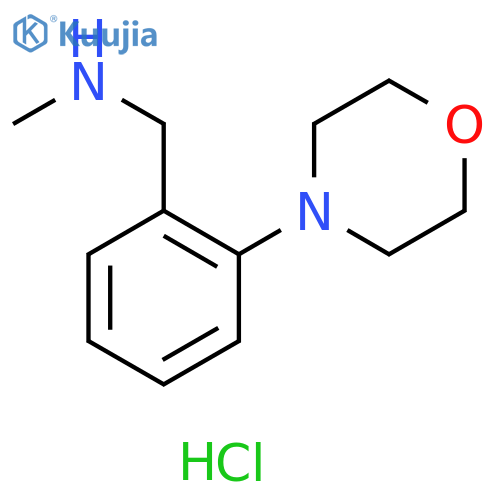 methyl({[2-(morpholin-4-yl)phenyl]methyl})amine hydrochloride structure
