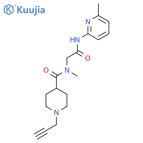2-{N-methyl-1-[1-(prop-2-yn-1-yl)piperidin-4-yl]formamido}-N-(6-methylpyridin-2-yl)acetamide structure