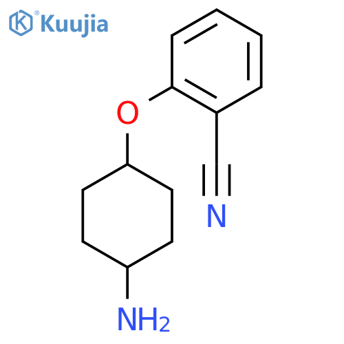 2-[(4-aminocyclohexyl)oxy]benzonitrile structure