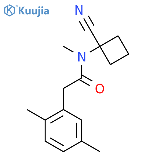N-(1-cyanocyclobutyl)-2-(2,5-dimethylphenyl)-N-methylacetamide structure