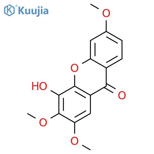 4-hydroxy-2,3,6-trimethoxyxanthone structure