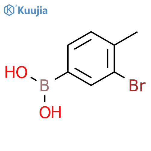 3-Bromo-4-methylphenylboronic acid structure