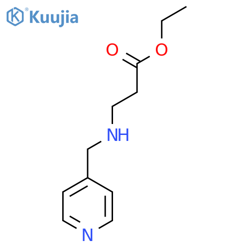 ethyl 3-{(pyridin-4-yl)methylamino}propanoate structure