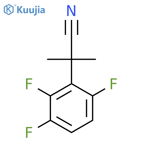 2-methyl-2-(2,3,6-trifluorophenyl)propanenitrile structure