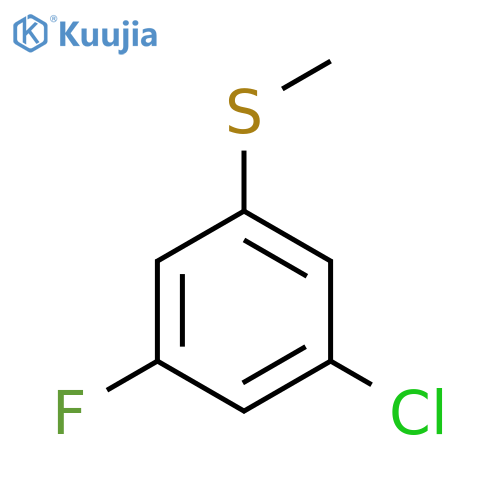 1-Chloro-3-fluoro-5-(methylsulfanyl)benzene structure