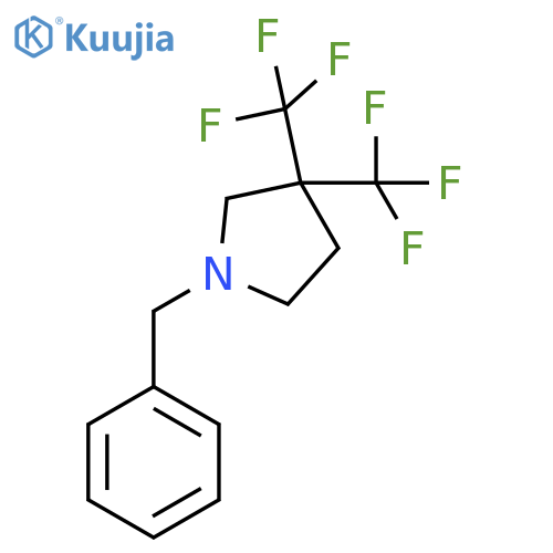 1-Benzyl-3,3-bis(trifluoromethyl)pyrrolidine structure