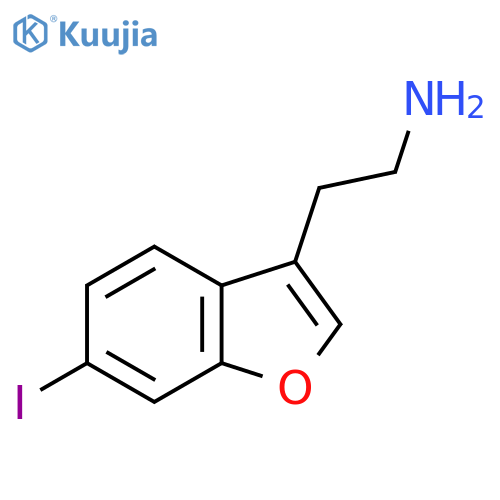 2-(6-iodo-1-benzofuran-3-yl)ethan-1-amine structure