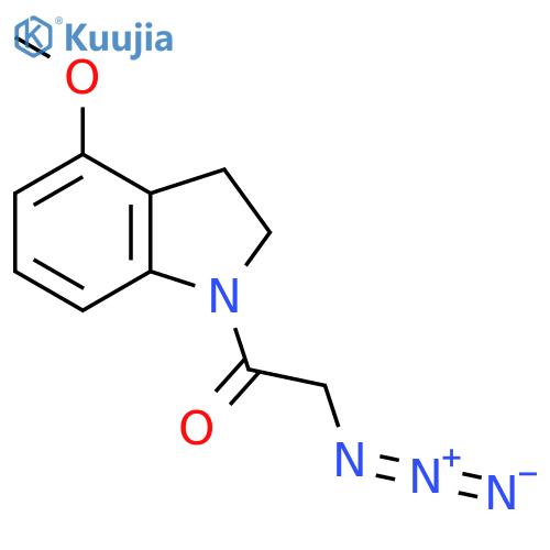 2-Azido-1-(4-methoxyindolin-1-yl)ethan-1-one structure