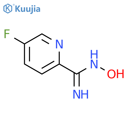 5-fluoro-N'-hydroxypyridine-2-carboximidamide structure
