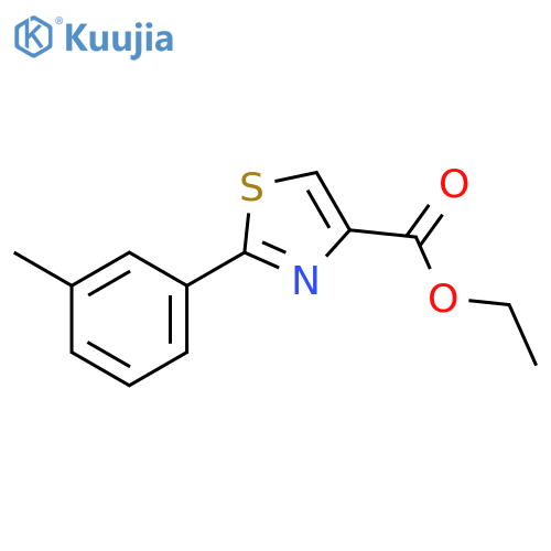 ethyl 2-m-tolylthiazole-4-carboxylate structure