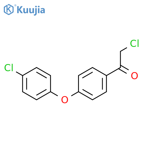 2-Chloro-1-(4-(4-chlorophenoxy)phenyl)ethan-1-one structure