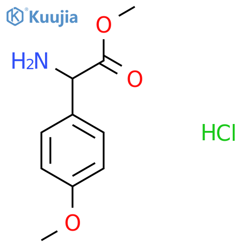 methyl 2-amino-2-(4-methoxyphenyl)acetate hydrochloride structure