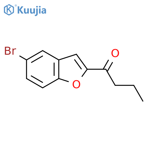 1-(5-Bromo-1-benzofuran-2-yl)butan-1-one structure