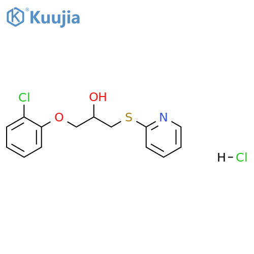 1-(2-chlorophenoxy)-3-(pyridin-2-ylsulfanyl)propan-2-ol hydrochloride structure