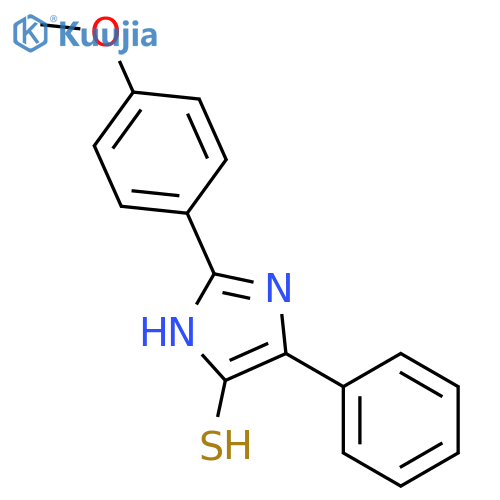 2-(4-methoxyphenyl)-4-phenyl-1H-imidazole-5-thiol structure