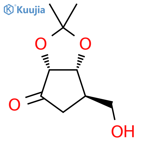 (3aR,6R,6aR)-6-(hydroxymethyl)-2,2-dimethyl-hexahydrocyclopenta[d][1,3]dioxol-4-one structure