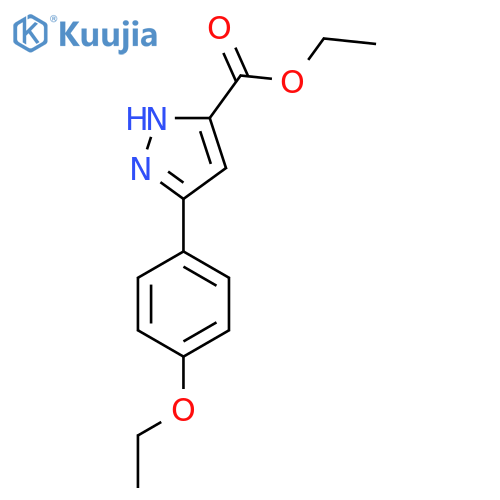 Ethyl 5-(4-ethoxyphenyl)-1H-pyrazole-3-carboxylate structure