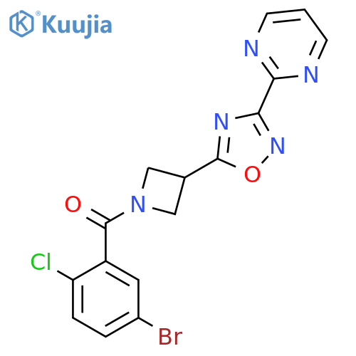 2-{5-1-(5-bromo-2-chlorobenzoyl)azetidin-3-yl-1,2,4-oxadiazol-3-yl}pyrimidine structure