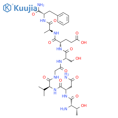 L-Phenylalaninamide,L-threonyl-L-asparaginyl-L-valylglycyl-L-seryl-L-a-glutamyl-L-alanyl- structure