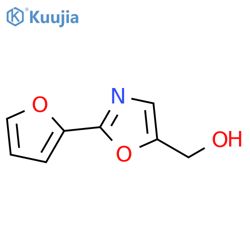 2-(furan-2-yl)-1,3-oxazol-5-ylmethanol structure