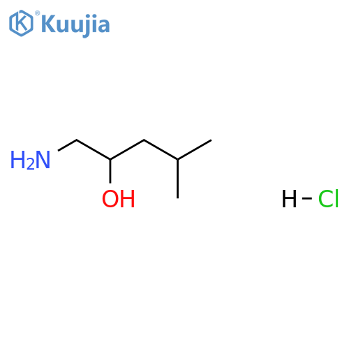 1-amino-4-methylpentan-2-ol hydrochloride structure