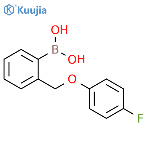 2-(4-fluorophenoxymethyl)phenylboronic acid structure