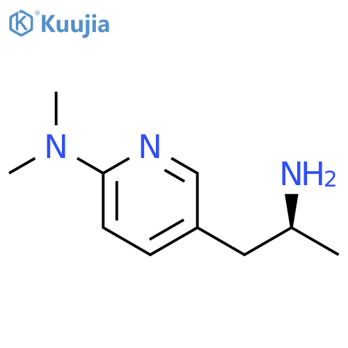 5-(2S)-2-aminopropyl-N,N-dimethylpyridin-2-amine structure