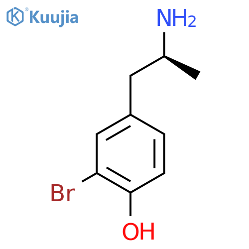 4-(2S)-2-aminopropyl-2-bromophenol structure