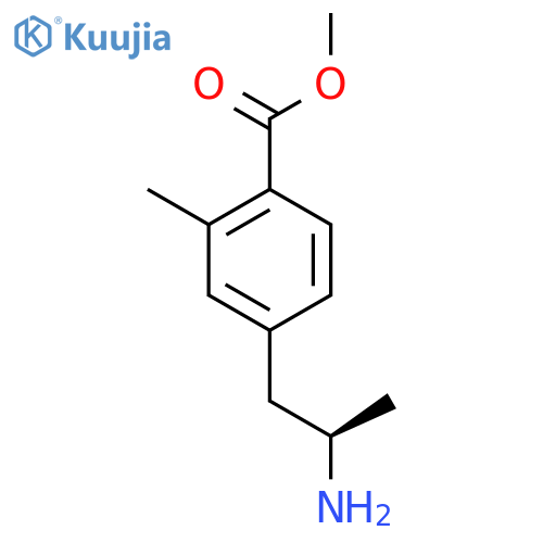 methyl 4-(2R)-2-aminopropyl-2-methylbenzoate structure