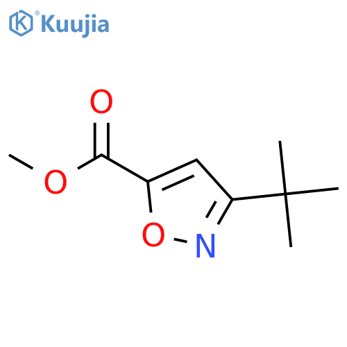 methyl 3-tert-butylisoxazole-5-carboxylate structure