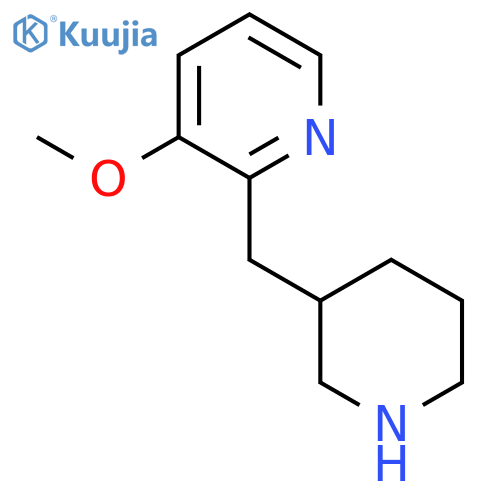 3-methoxy-2-(piperidin-3-yl)methylpyridine structure