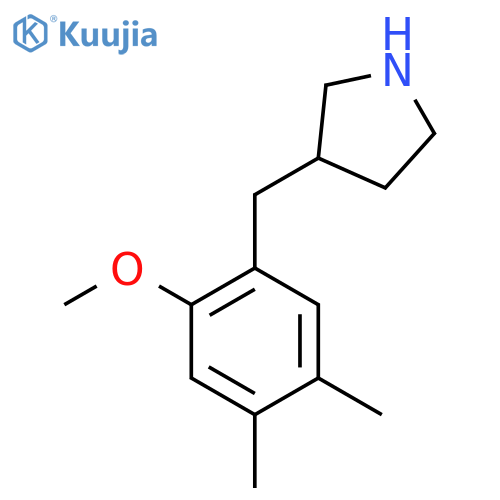 3-(2-methoxy-4,5-dimethylphenyl)methylpyrrolidine structure