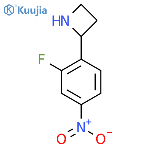 2-(2-fluoro-4-nitrophenyl)azetidine structure
