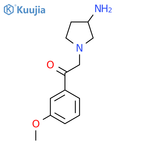 2-(3-Aminopyrrolidin-1-yl)-1-(3-methoxyphenyl)ethan-1-one structure