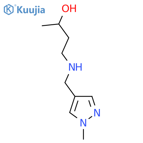 4-{(1-methyl-1H-pyrazol-4-yl)methylamino}butan-2-ol structure