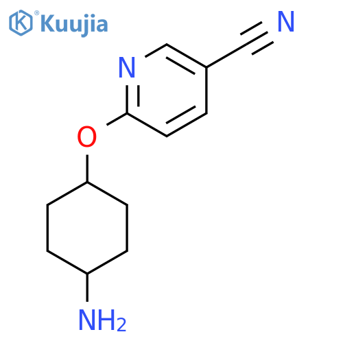 6-[(4-Aminocyclohexyl)oxy]pyridine-3-carbonitrile structure