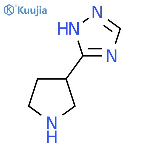 3-(pyrrolidin-3-yl)-1H-1,2,4-triazole structure