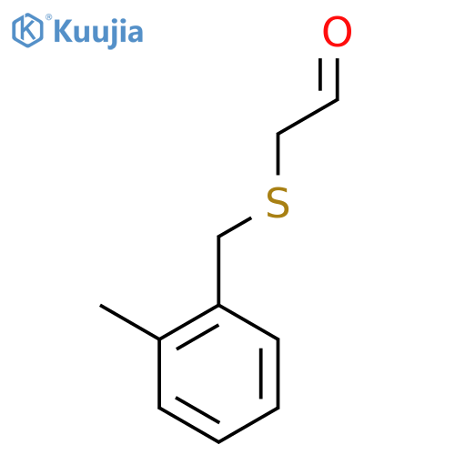 2-[(2-Methylphenyl)methylsulfanyl]acetaldehyde structure