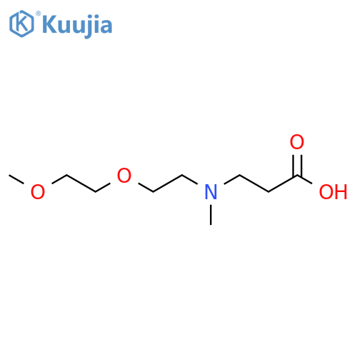 3-{2-(2-methoxyethoxy)ethyl(methyl)amino}propanoic acid structure