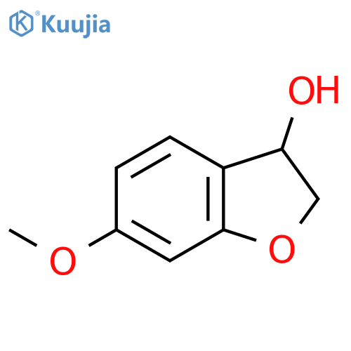 6-Methoxy-2,3-dihydro-1-benzofuran-3-ol structure
