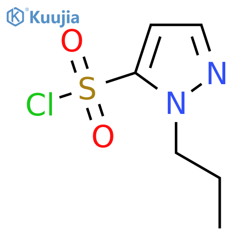 1-propyl-1H-pyrazole-5-sulfonyl chloride structure