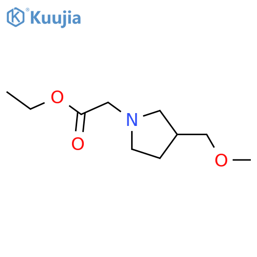 ethyl 2-(3-(methoxymethyl)pyrrolidin-1-yl)acetate structure