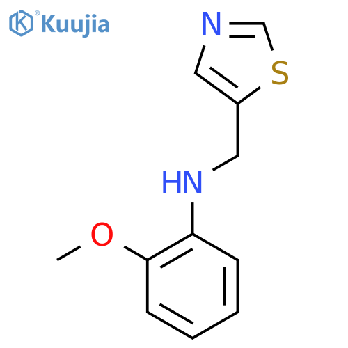 2-methoxy-N-(1,3-thiazol-5-yl)methylaniline structure