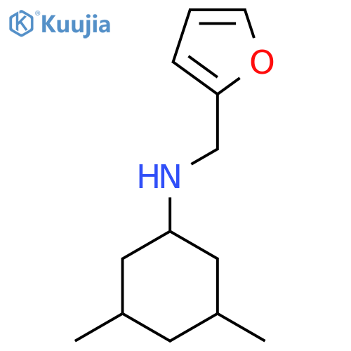 N-(furan-2-yl)methyl-3,5-dimethylcyclohexan-1-amine structure