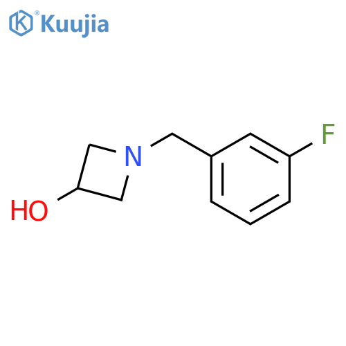1-[(3-fluorophenyl)methyl]azetidin-3-ol structure