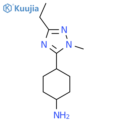 4-(3-Ethyl-1-methyl-1h-1,2,4-triazol-5-yl)cyclohexan-1-amine structure