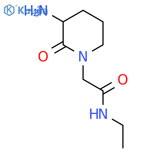 2-(3-Amino-2-oxo-piperidin-1-yl)-N-ethyl-acetamide structure