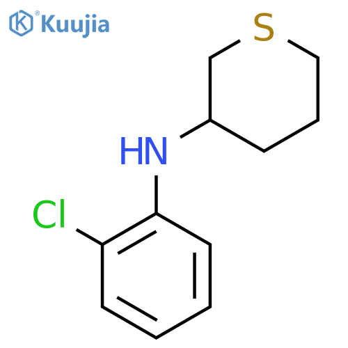 N-(2-chlorophenyl)thian-3-amine structure