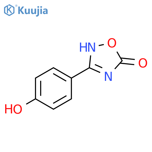 3-(4-hydroxyphenyl)-1,2,4-oxadiazol-5-ol structure